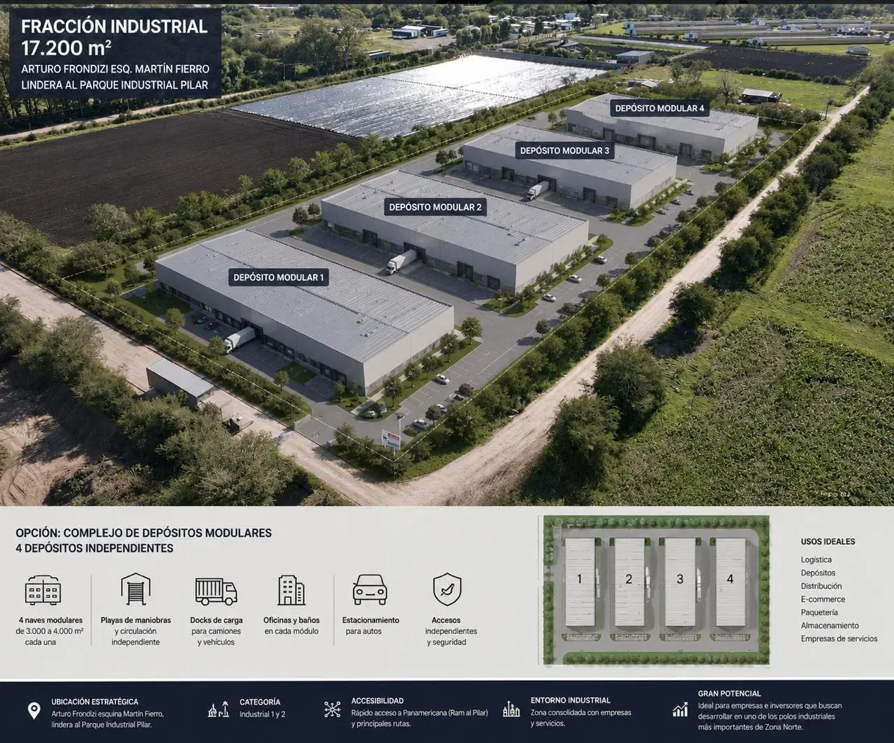 Terreno Fraccion  en Venta en Fátima, Pilar, G.B.A. Zona Norte 4