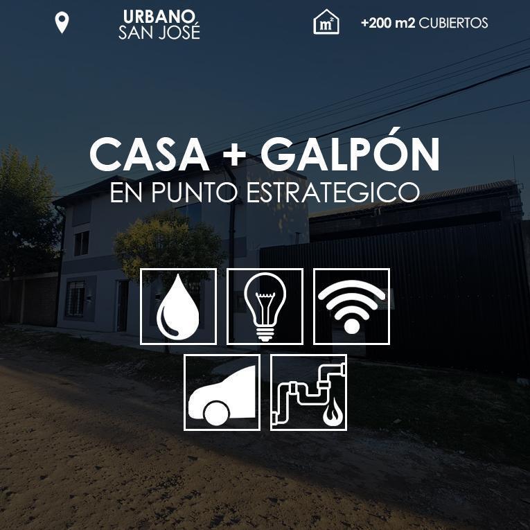 Casa + Galpón en Villa San Jose