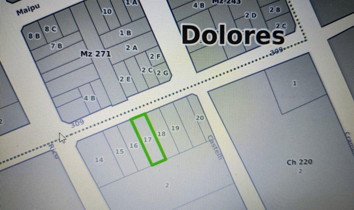 Foto de LOTE EN VENTA EN DOLORES 534 M2, imagen 2