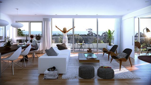 Alquiler Apartamento Premium con muebles, amplias terrazas hacia Punta Carretas, en primera línea so 2