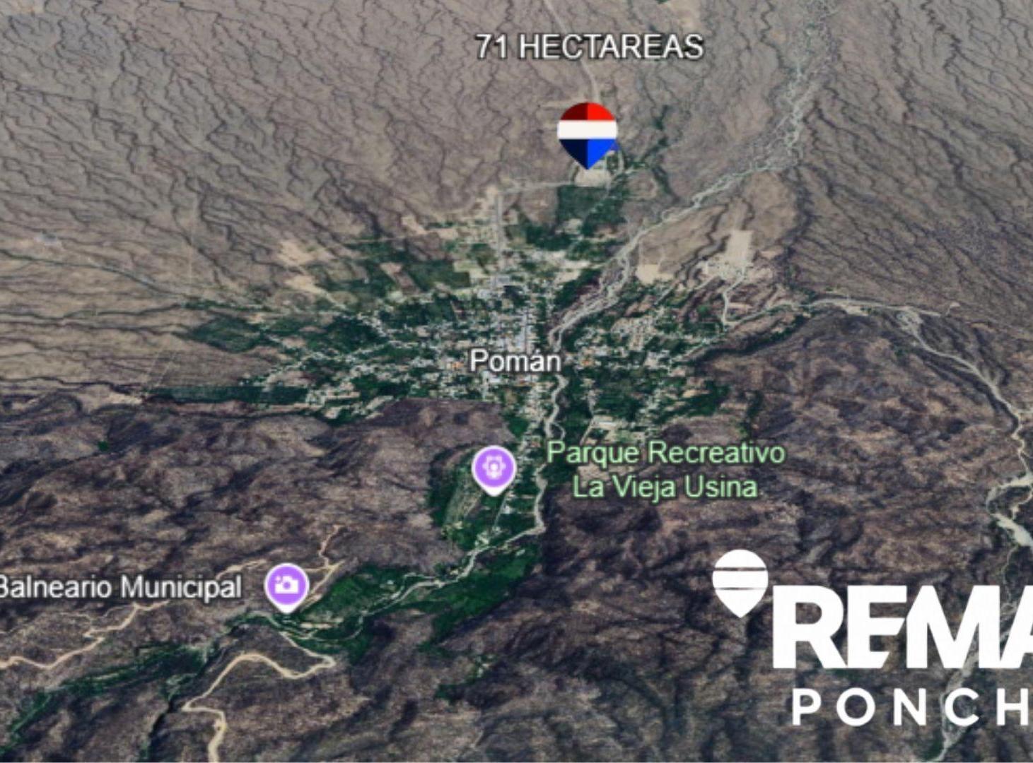 VENTA CAMPO INGRESO A VILLA POMAN RUTA 25