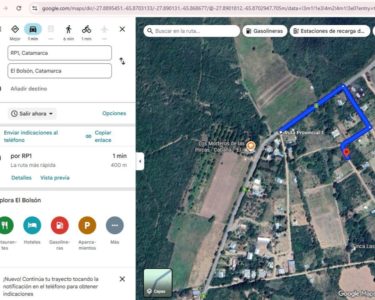 Foto de SE VENDE TERRENO, EL BOLSÓN, AMBATO, CATAMARCA, imagen 3