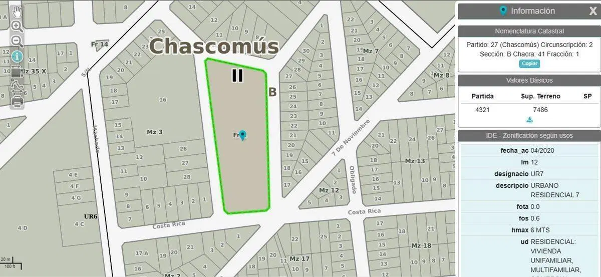 LOTE EN VENTA EN CHASCOMÚS 2