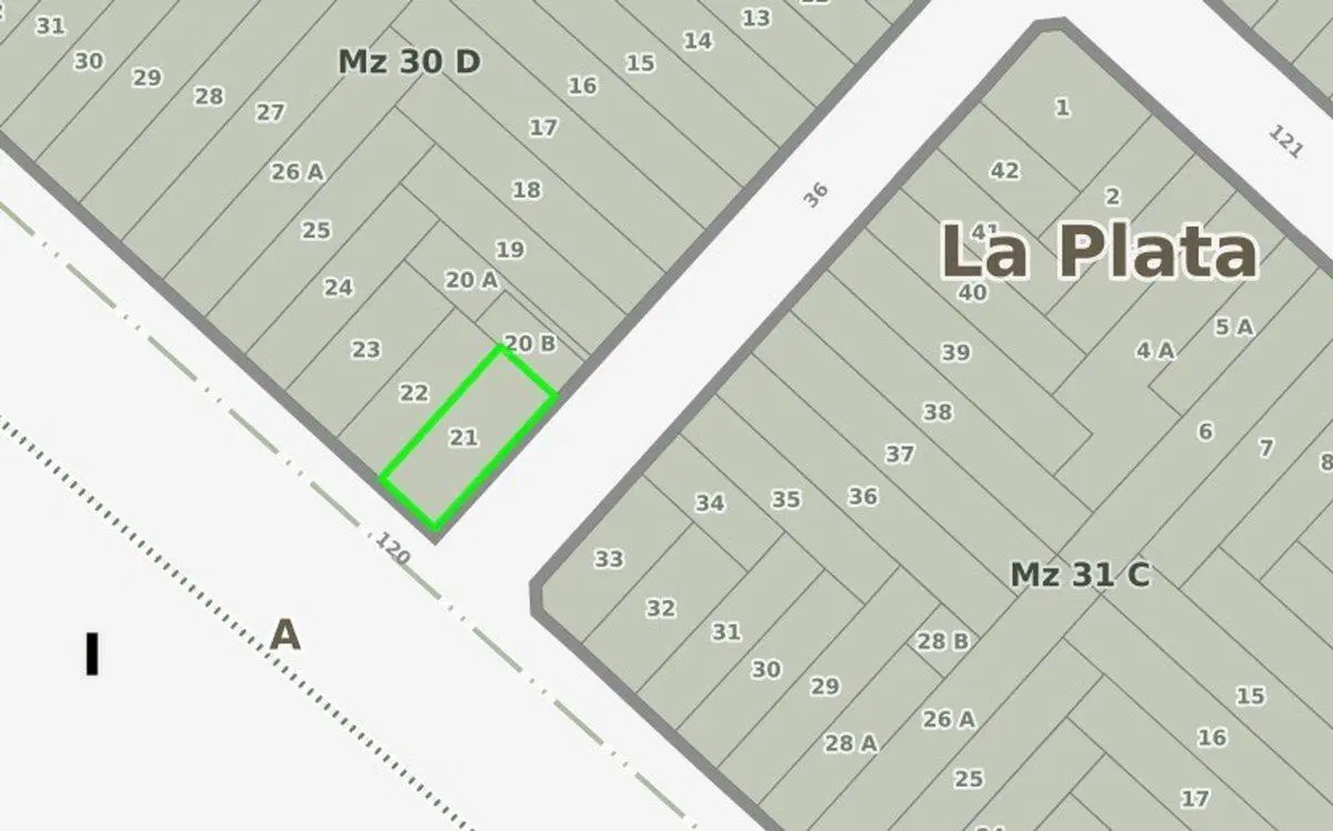 LOTE EN VENTA EN LA PLATA EXCELENTE UBICACIÓN 2
