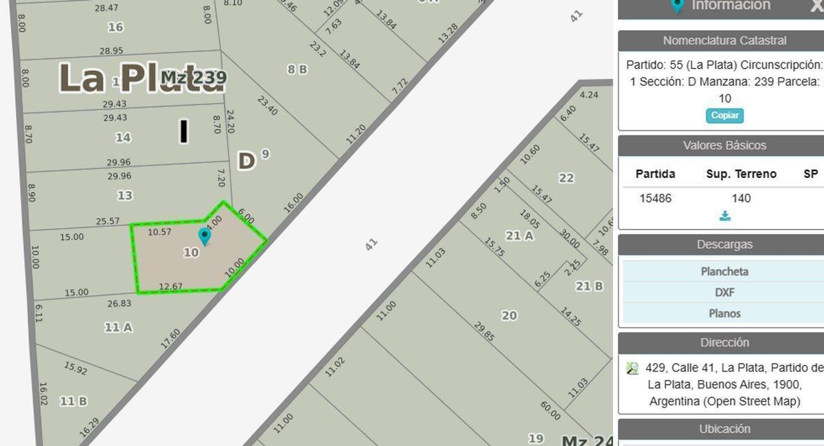 Foto de LOTE EN VENTA LA PLATA TERRENO INVERSOR, imagen 1
