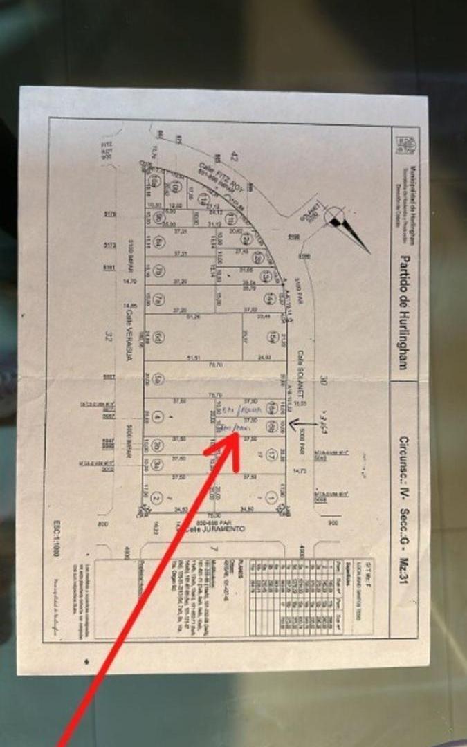 IMPORTANTE LOTE DE 375 MTS2