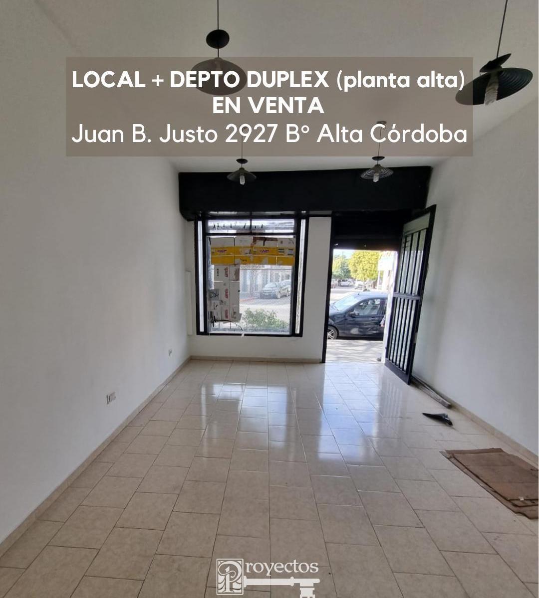 VENDO LOCAL + DEPTO DUPLEX (planta alta) B° Alta Cba. Juan B Justo 2927