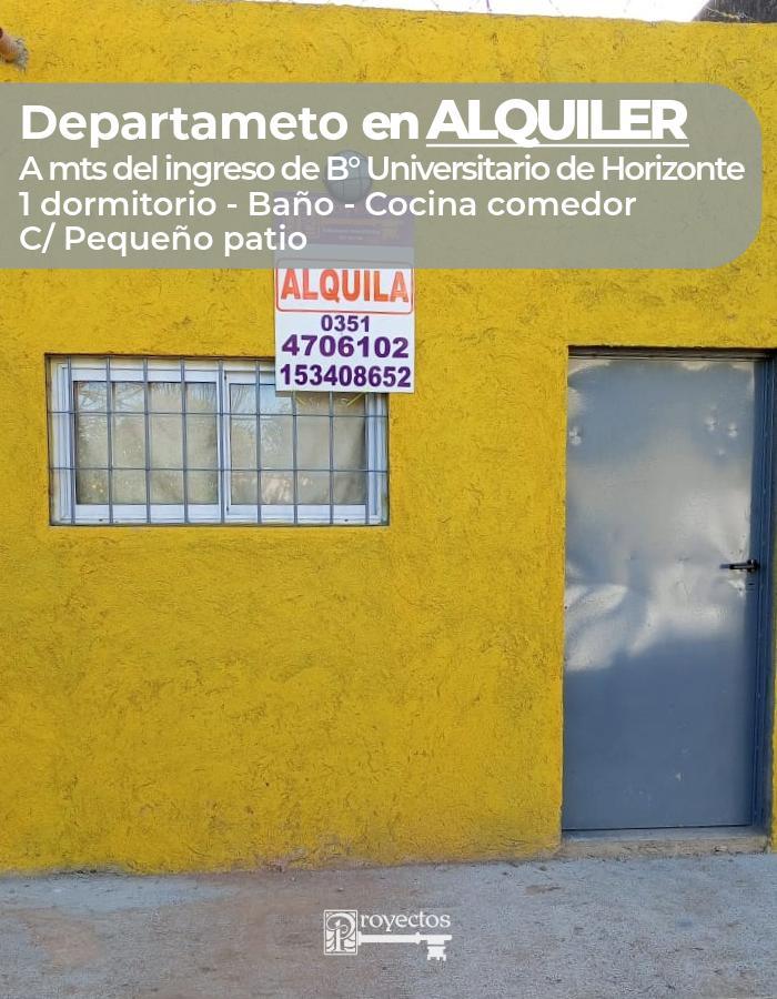 Depto en ALQUILER - 1 Dorm. A mts de B° Universitario de Horizonte