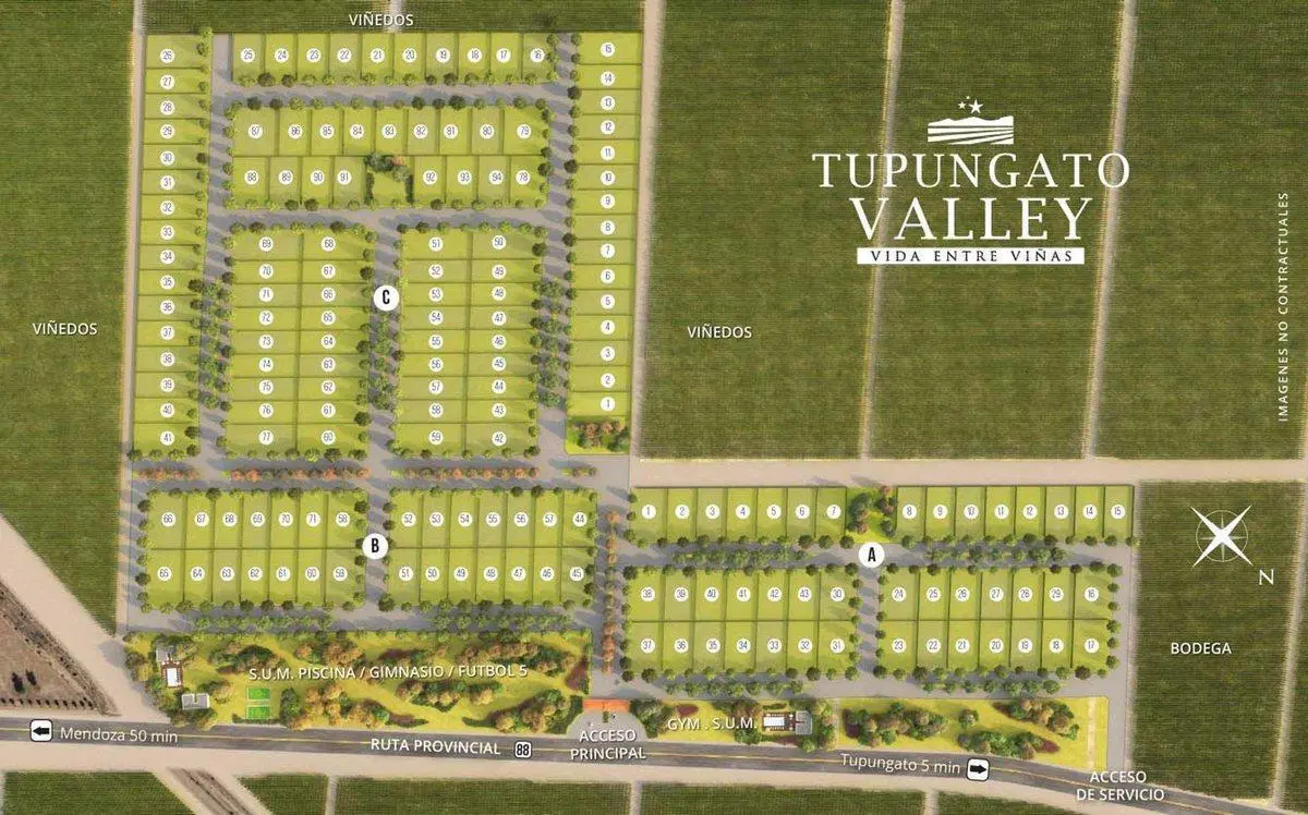 VENTA LOTE TUPUNGATO VALLEY BARRIO PRIVADO  1000m 5