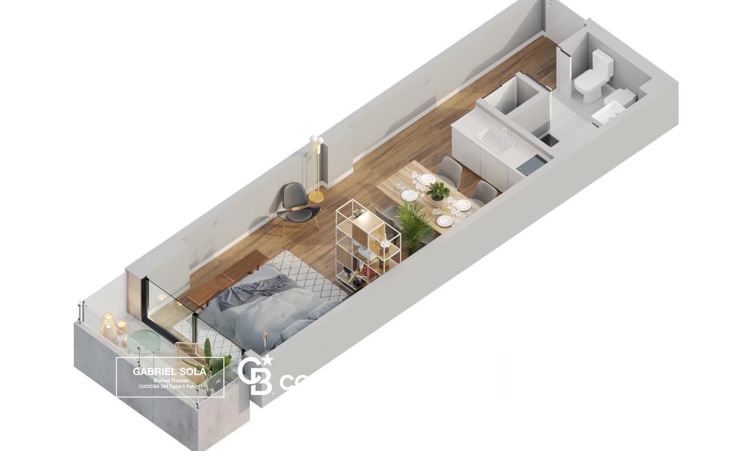 Foto de VENTA / Departamento monoambiente 34 m2 SantaFe 5022 - Palermo, imagen 4