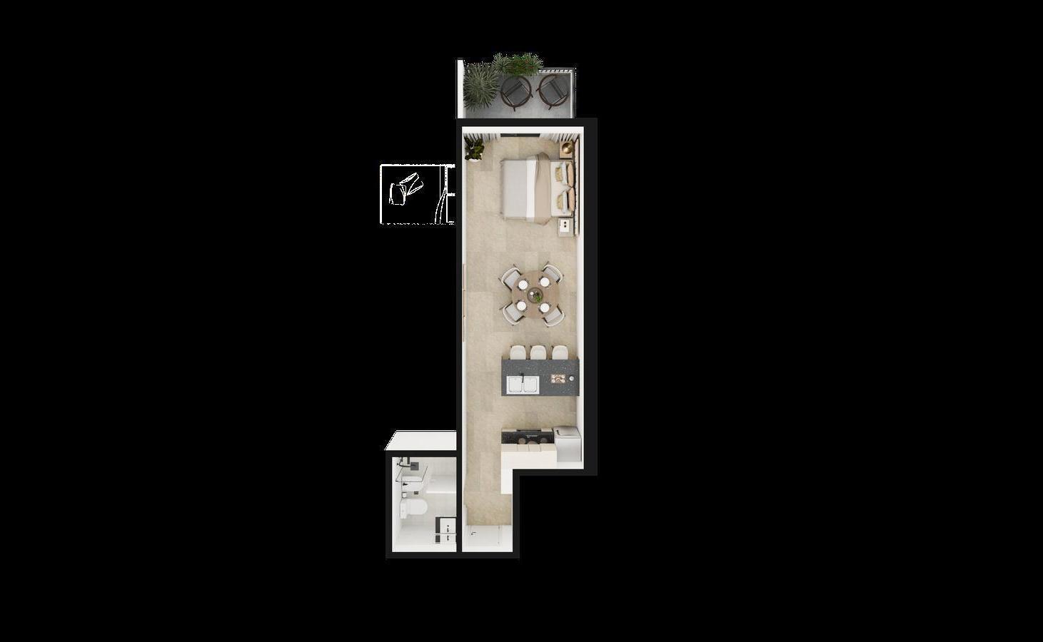 Foto de VENTA / Departamento 2 ambientes 54m2 Artigas, imagen 5