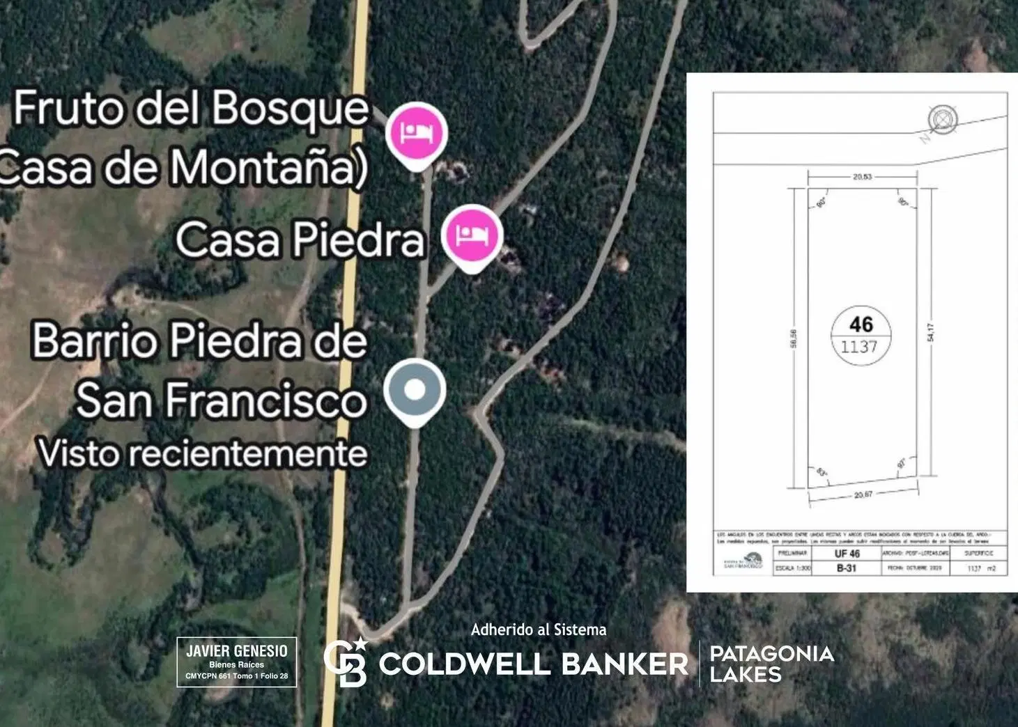 VENTA Lote 1137m2 - UF46 - B31 Piedra de San Francisco, San Martin de Los Andes 5
