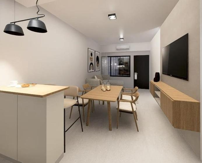 Venta de Departamento de 2 ambientes de pozo con Balcón Aterrazado (1° C) - El Palomar