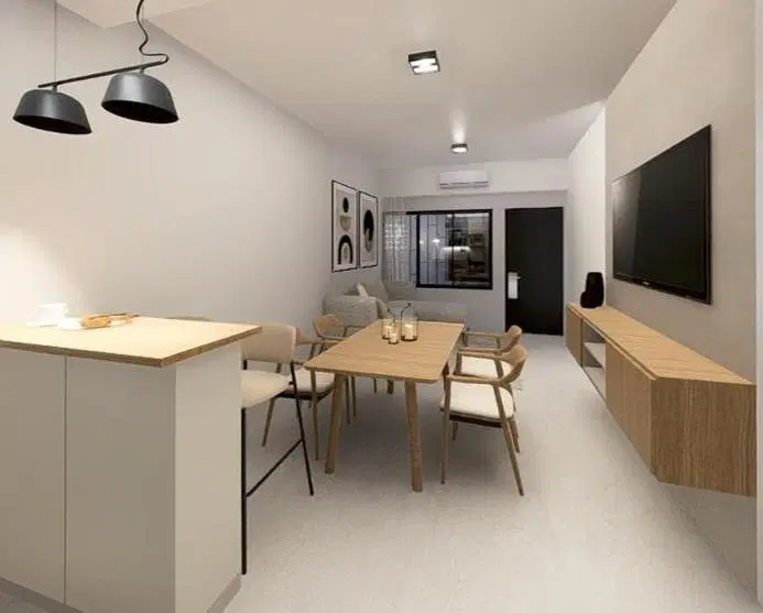 Venta de Departamento de 2 ambientes de pozo con Balcón Aterrazado (1° C) - El Palomar 3