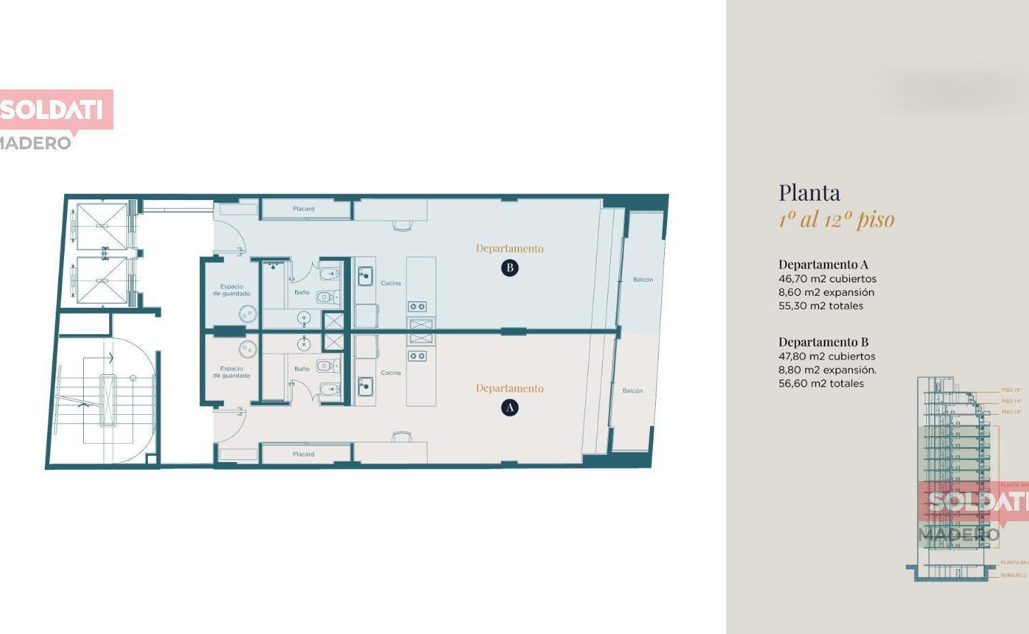 Venta. Monoambiente 55,30 m2 totales. Recoleta balcón al frente. Financiación. Apto profesional.