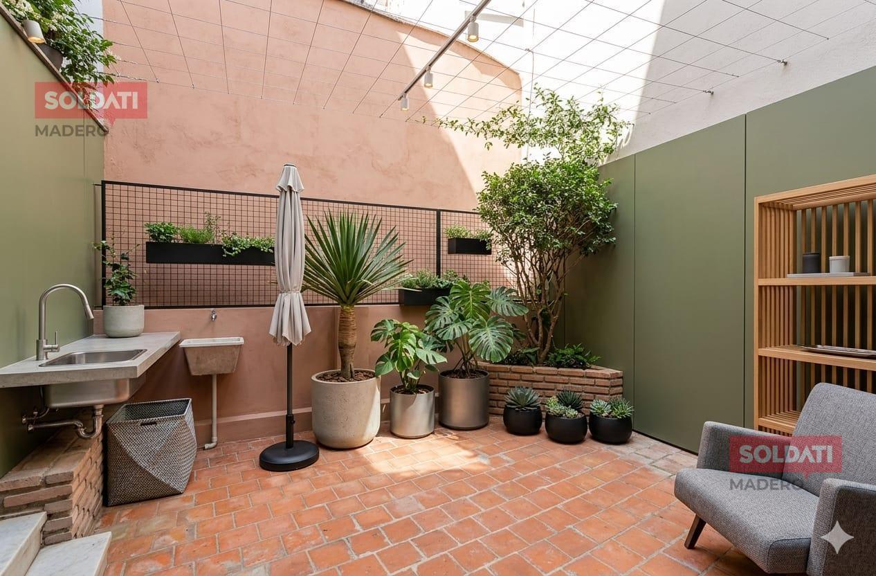 VENTA SEMIPISO 5 AMB.ALMAGRO CON 2 PATIOS Y BALCON APTO CREDITO