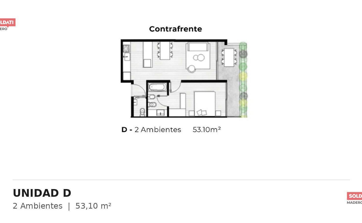 Foto de Venta Departamento 2 ambientes con balcón - Chacarita, imagen 5