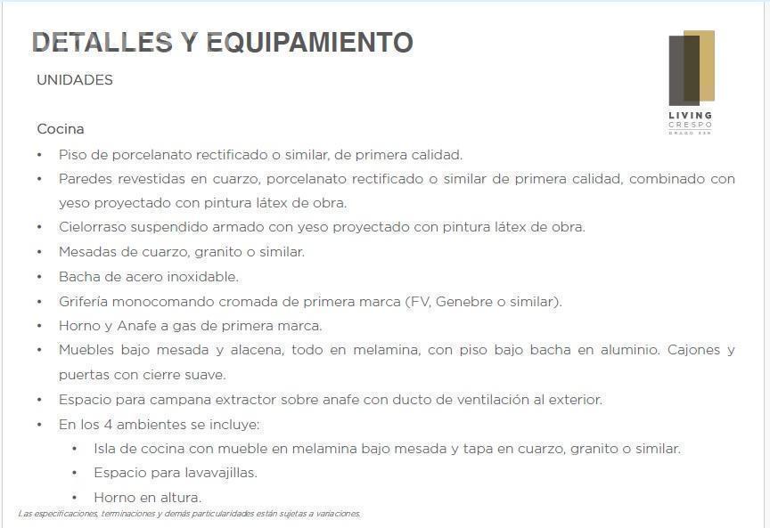 Emprendimiento: Venta 3 ambientes semipiso con gran balcón, Amenities - Cuotas en PESOS