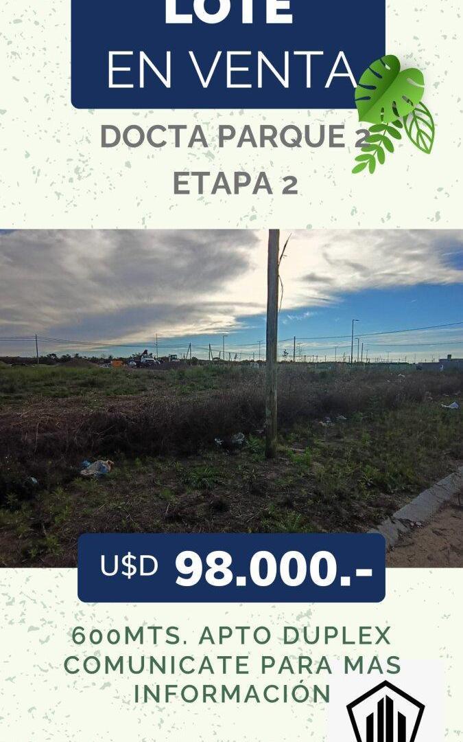 Foto de LOTE EN VENTA APTO DÚPLEX DOCTA PARQUE 2, imagen 4