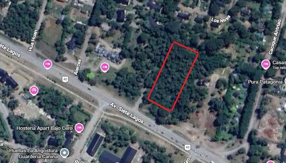 Venta de lote sobre la ruta 2