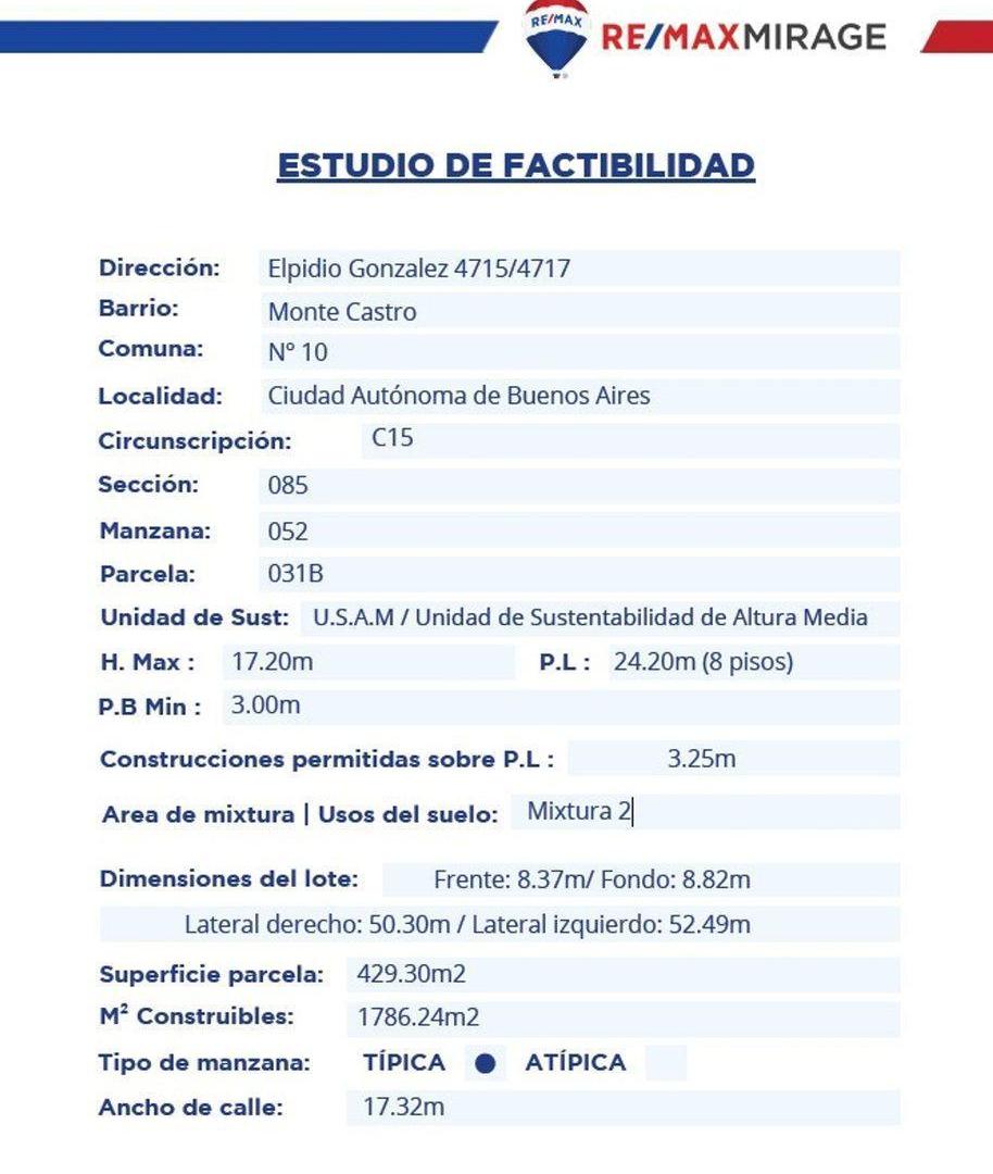 Foto de VENTA LOTE IDEAL DESARROLLO - MONTE CASTRO, imagen 2