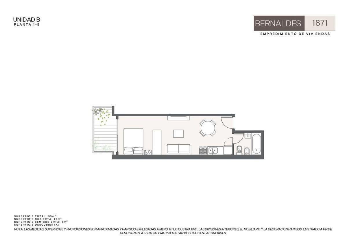 Foto de VENTA DEPTO MONO C/BALCON MONTE CASTRO, imagen 4