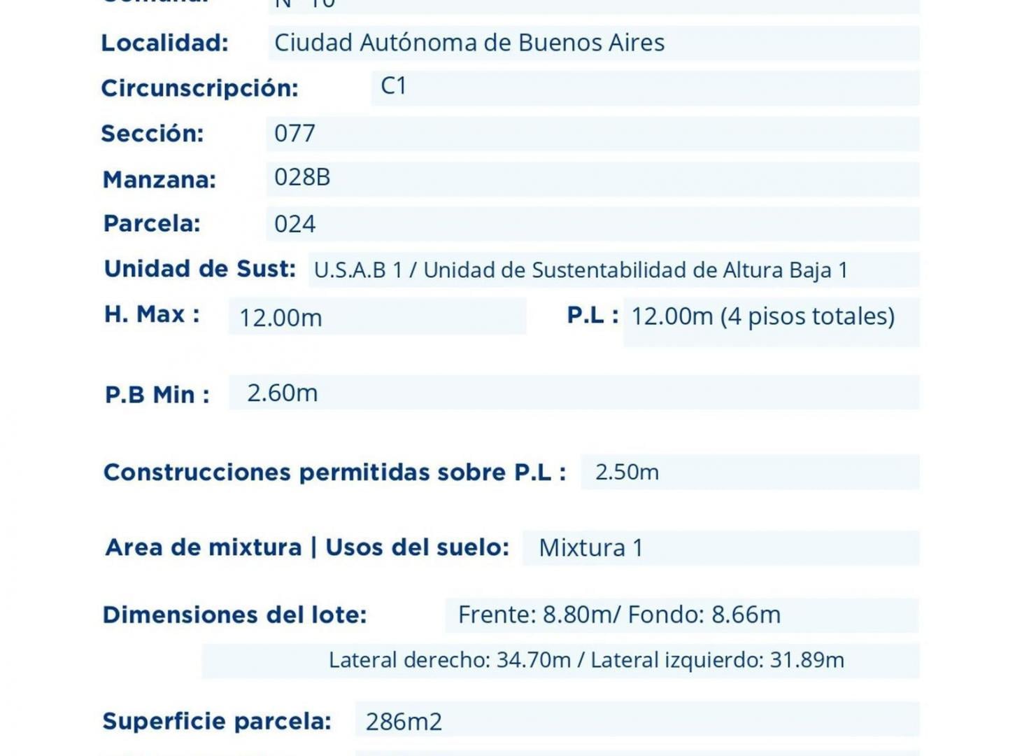 Foto de LOTE P/ DESARROLLO INMOB. ZONA V.SARSFIELD/V.LUR0, imagen 1