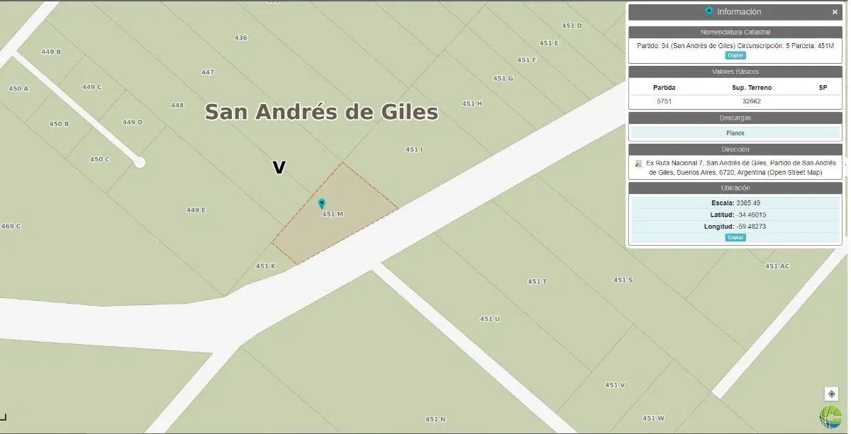 Predio para Logistica - Frente de Autovía 7 km 106 5