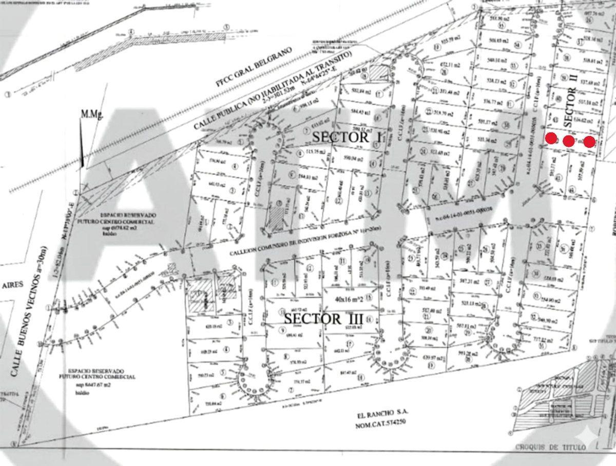 Venta de lote en Barrio La Fontana Guaymallén