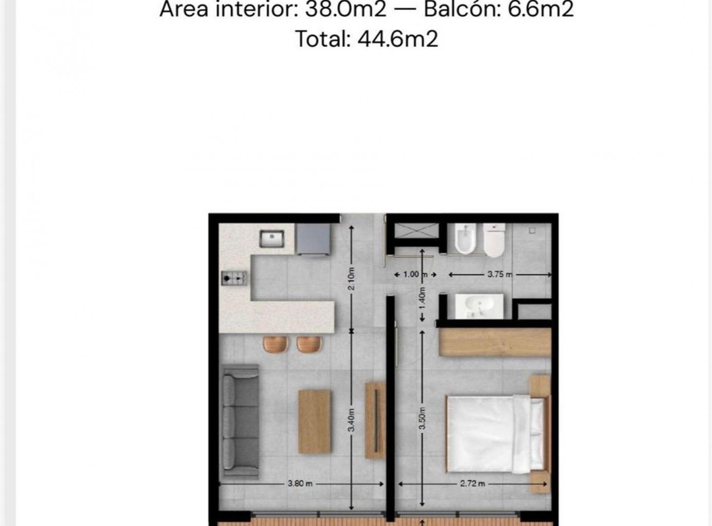 Foto de Apto 1 dormitorio en POZO-EUDOKIA, imagen 2