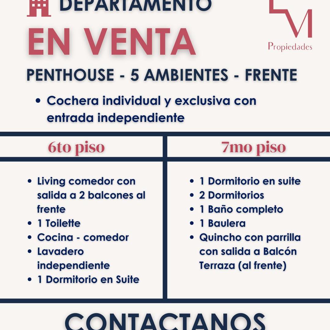 Foto de DEPARTAMENTO - PENTHOUSE 5 AMBIENTES EN VENTA, imagen 3