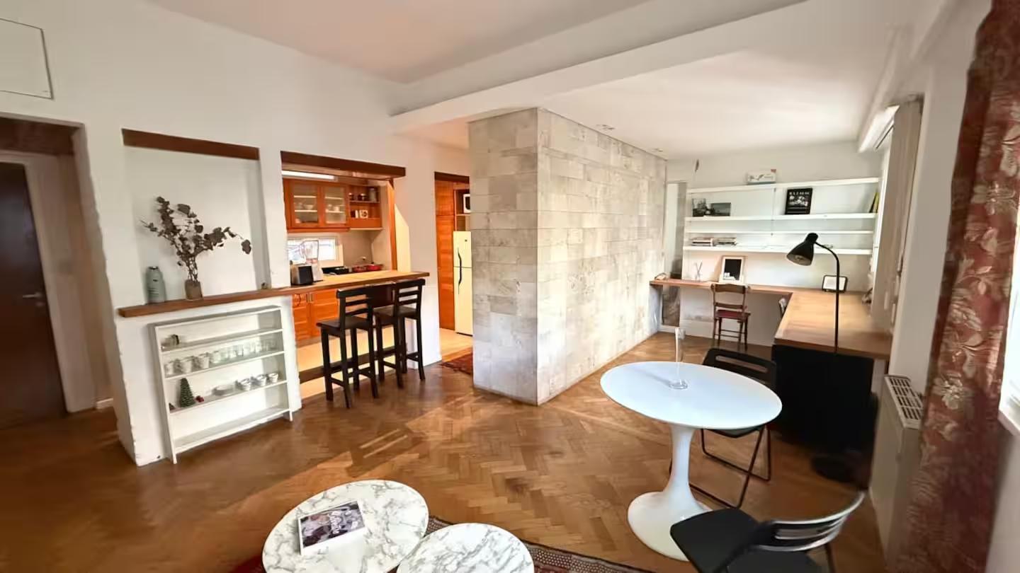 2 ambientes super amplio + zona de trabajo ideal - Palermo chico