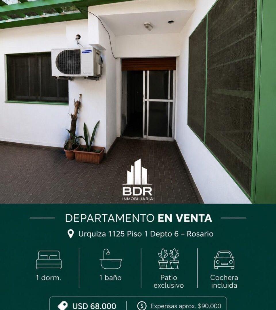 DEPARTAMENTO CENTRO - VENTA- UN DORMITORIO