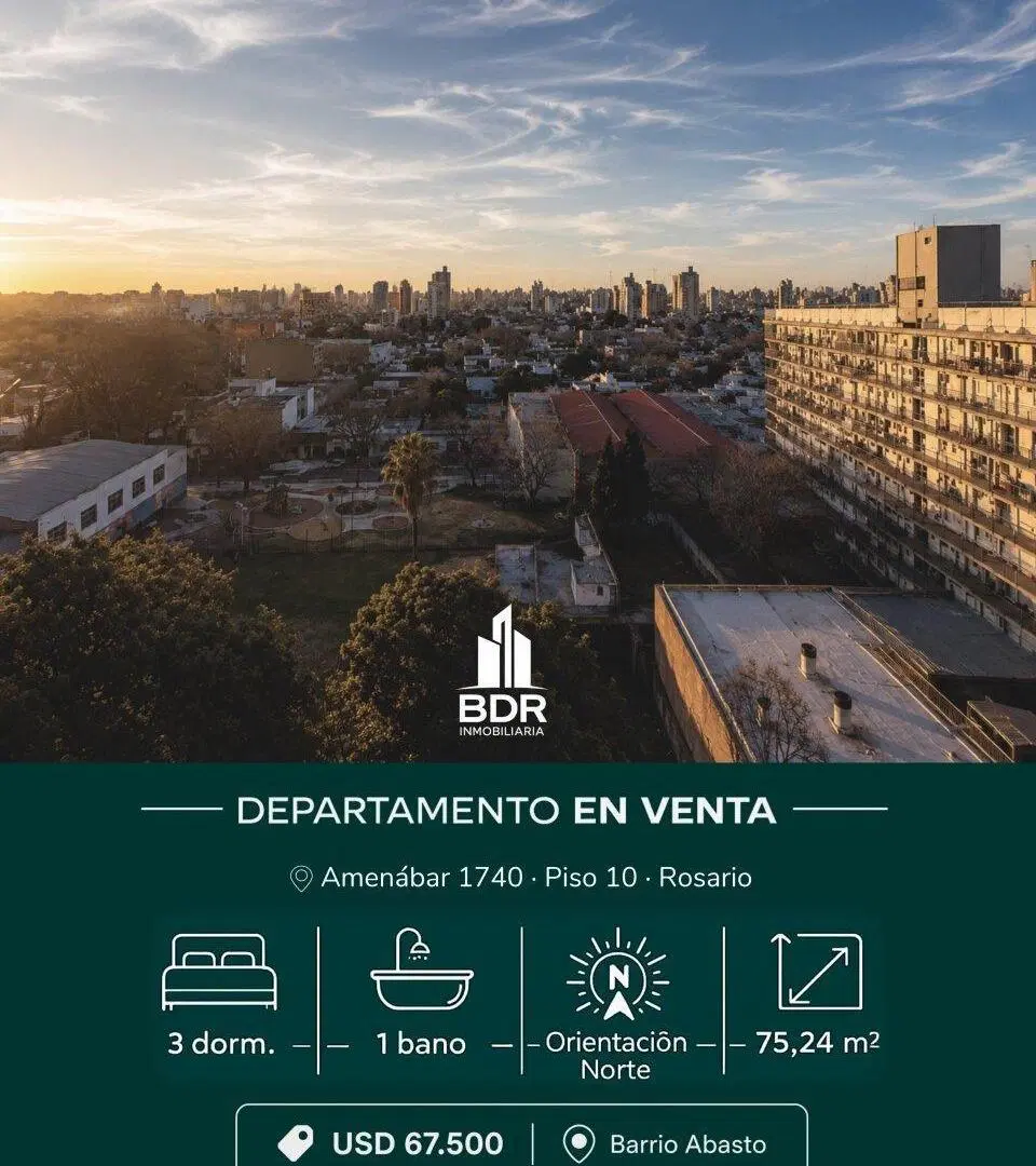 AMPLO DEPARTAMENTIO 3 DORMITORIOS - AMENABAR 1740 5