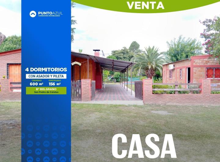 Casa en VENTA/4 DORMITORIOS/2 BAÑOS