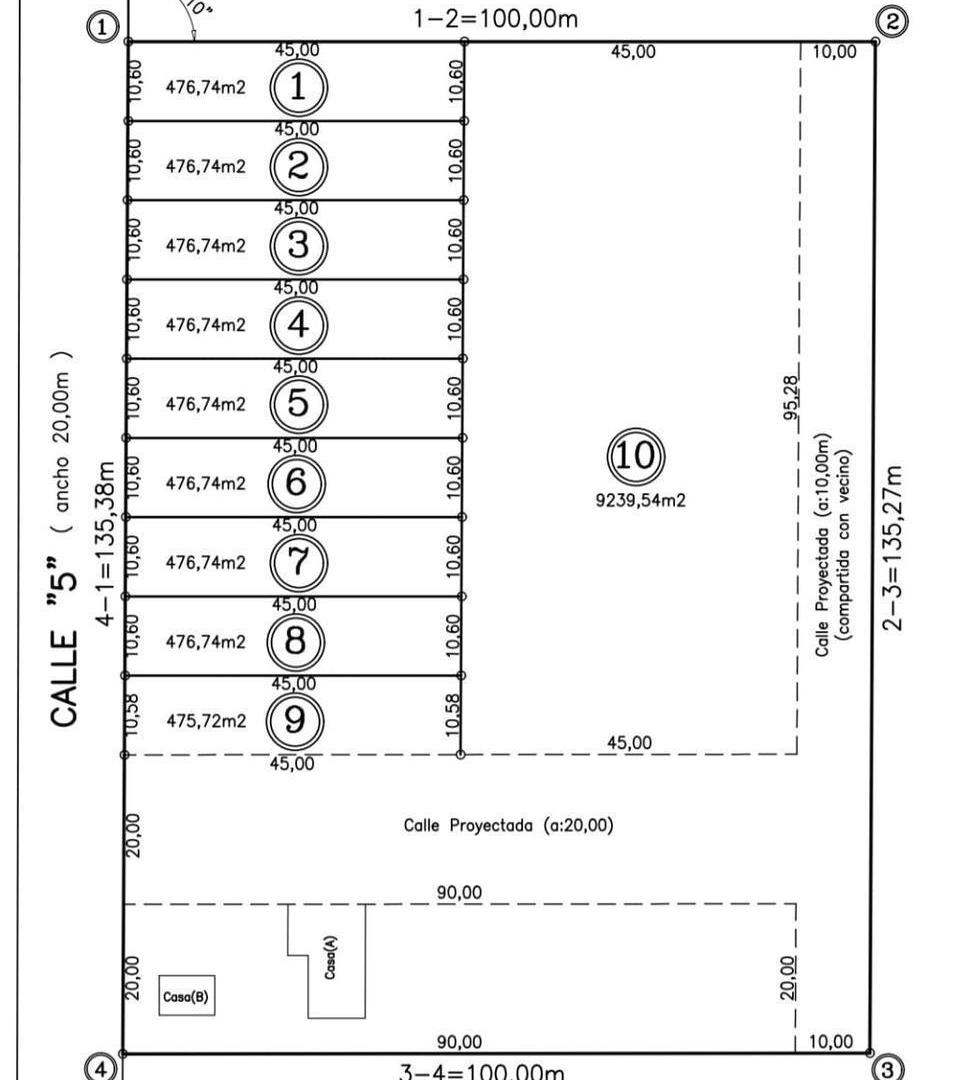 9 lotes de terreno en General Alvear Mendoza