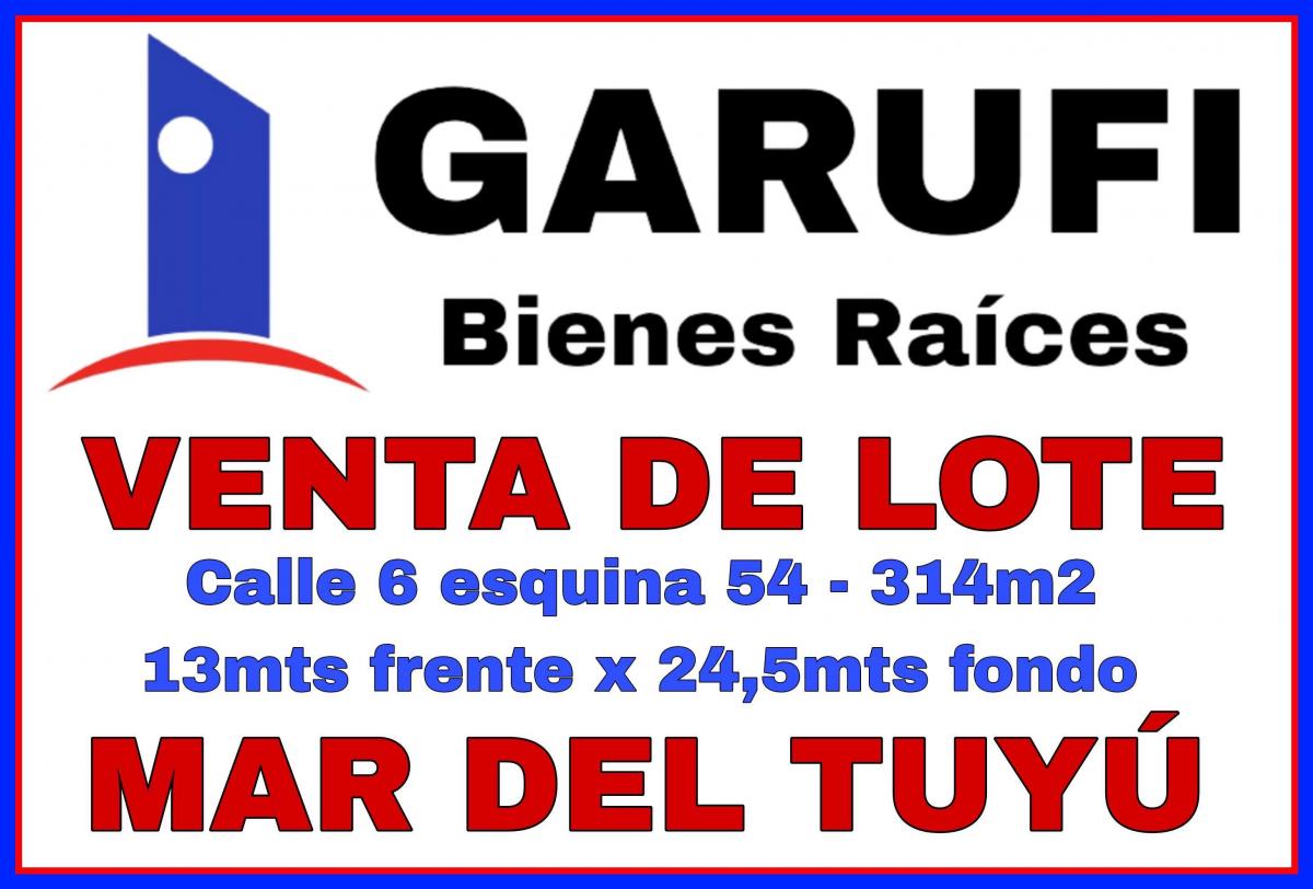 Foto de RESERVADO - Lote en Mar del Tuyú - Calle 6 esquina 54 - 13x24,5, imagen 2