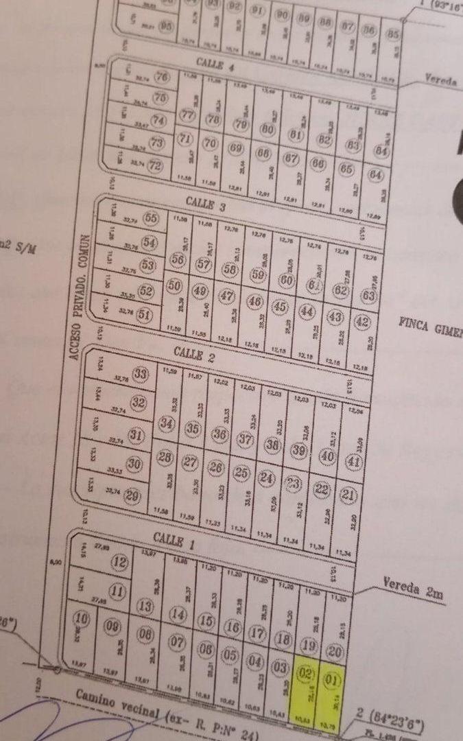 VENTA TERRENO LOTEO LA CARMINA CAMPO QUIJANO 390M2