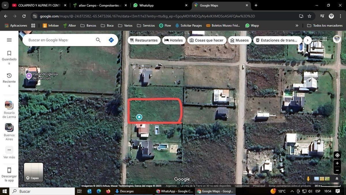 VENTA LOTE LA SILLETA AIRE DE LOS ANDES ABIERTO