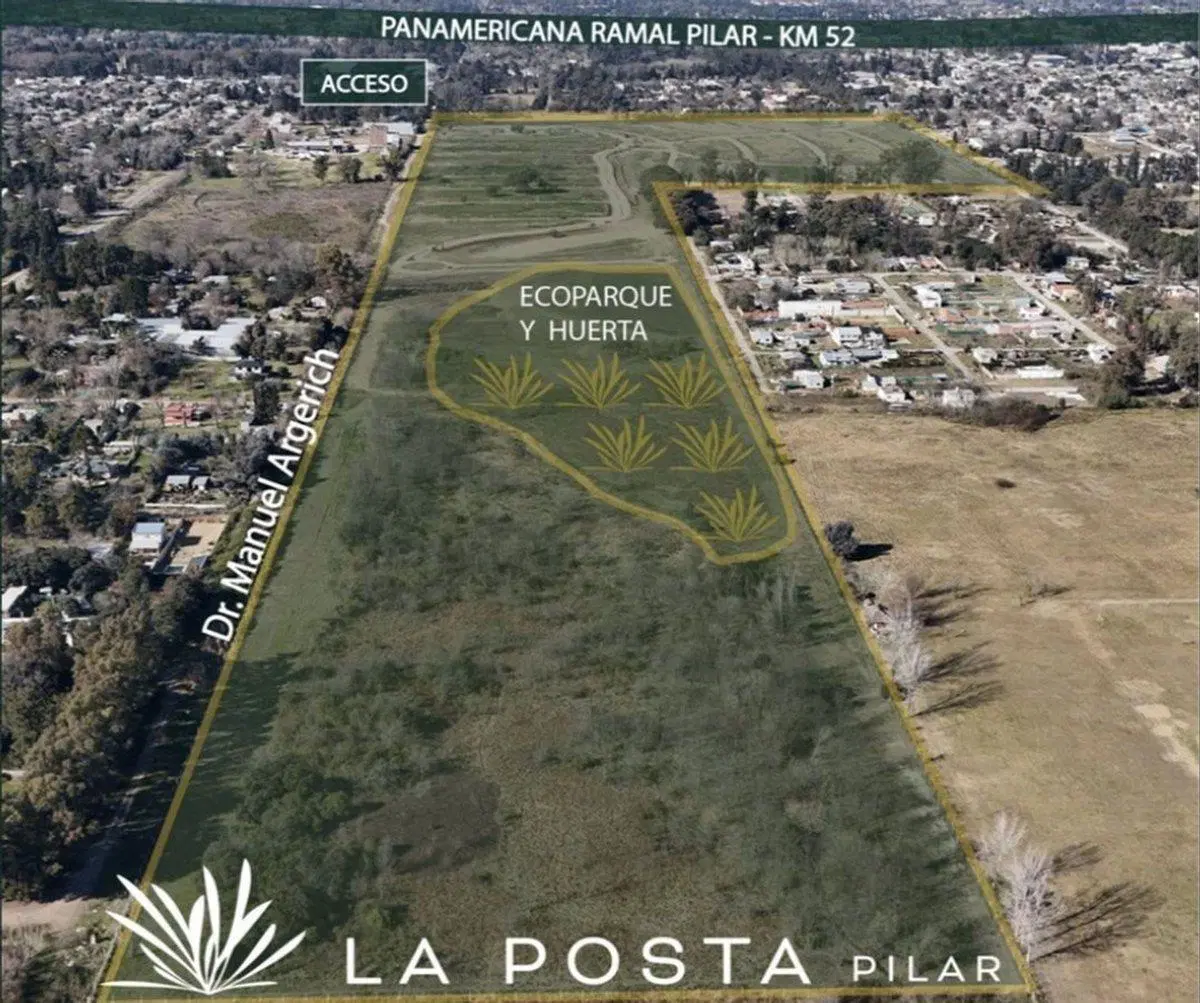 Lote en barrio La posta Pilar 19.000 + cuotas 3