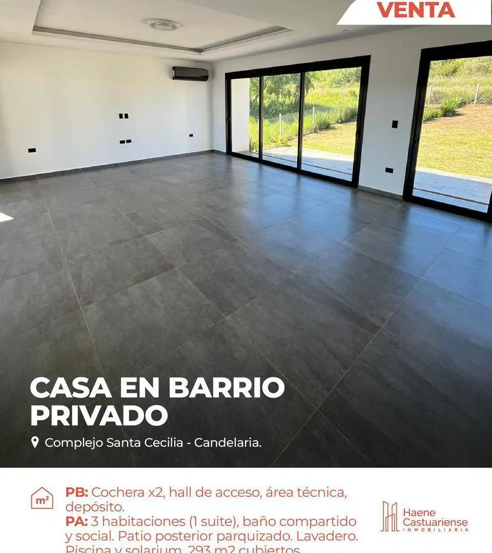 Casa de 3 Dormitorios en Venta en Barrio Cerrado Santa Cecilia 2