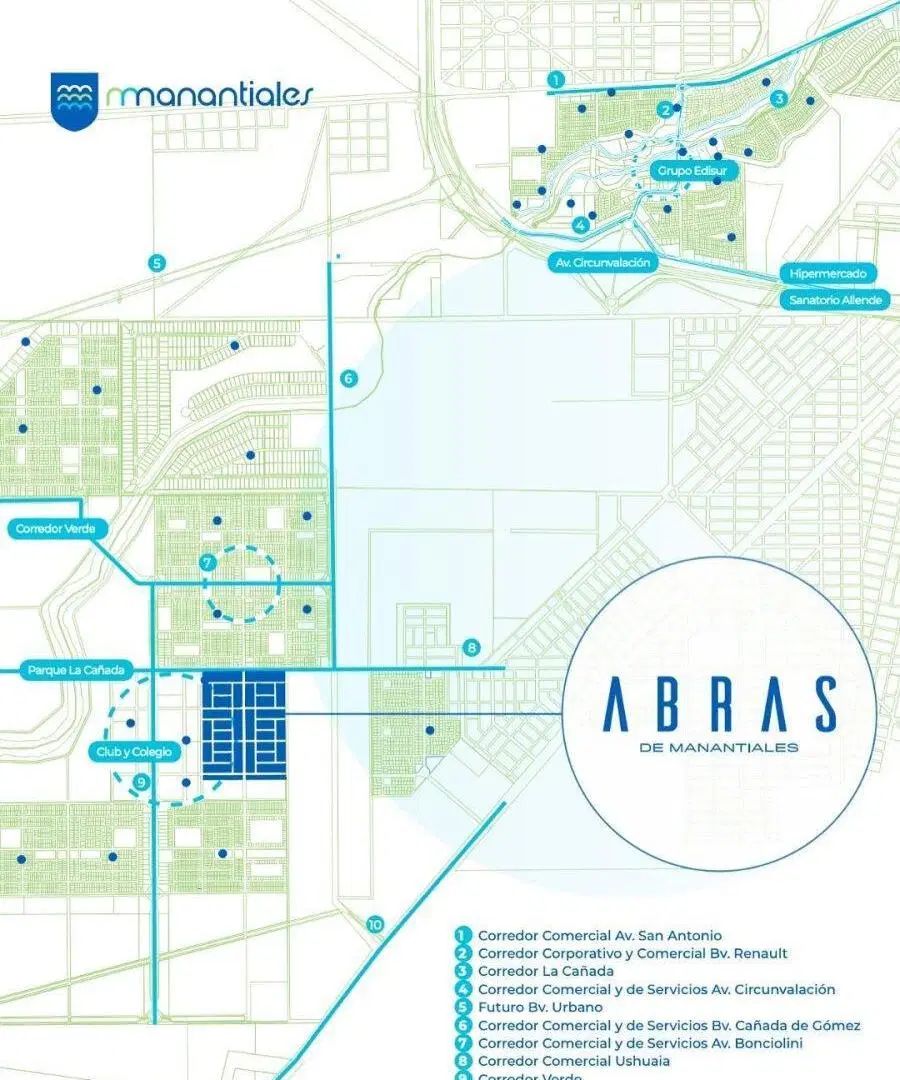 Lote en Venta Abras de Manantiales 1