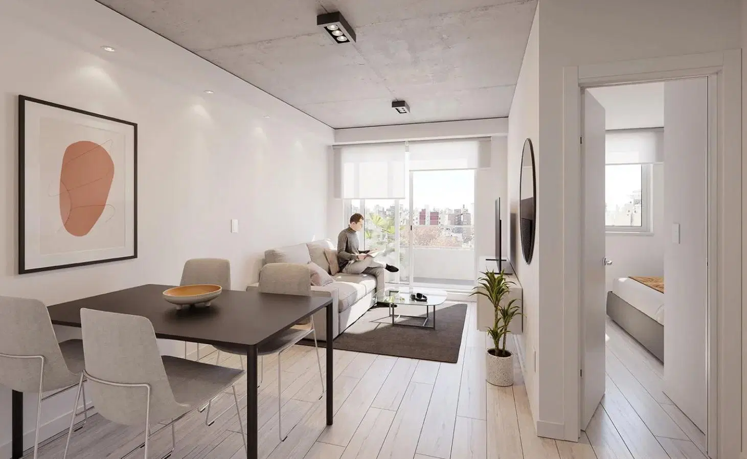 Departamento de dos dormitorios en Barrio Abasto con balcón 3