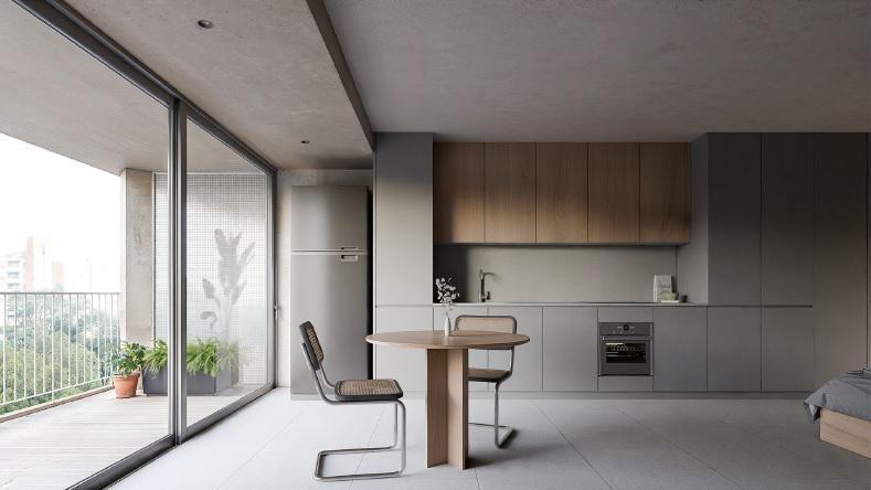 Foto de Departamento un dormitorio con balcón. En Barrio Lourdes, imagen 1