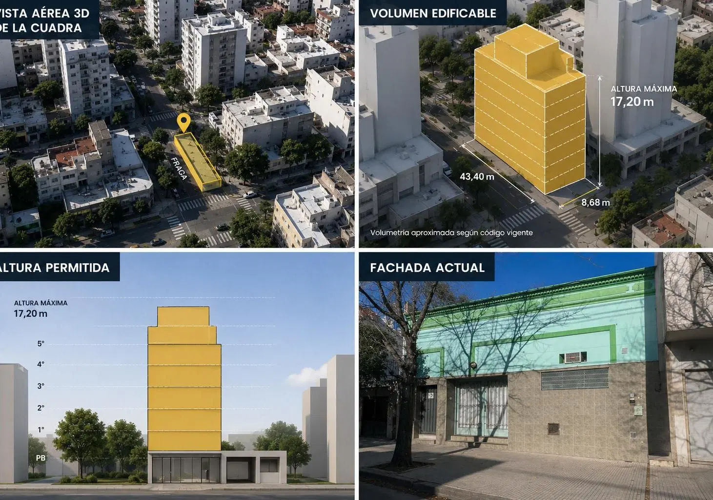 Terreno de 376 m2 en venta en Villa Ortuzar 1