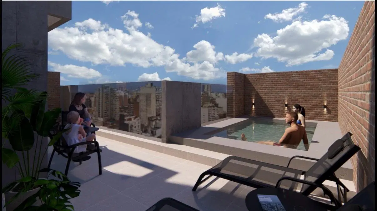 VENTA - Departamento de un dormitorio en construccion con amenities, Lourdes, Rosario 4