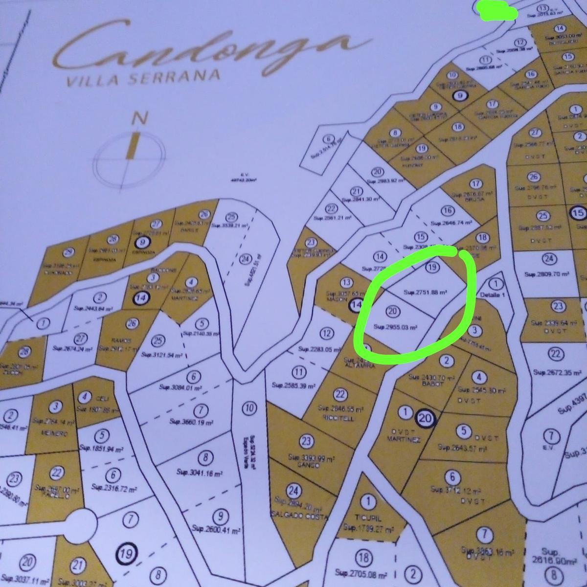 Terreno en Venta en Barrio Cerrado Candonga Villa Serrana 3