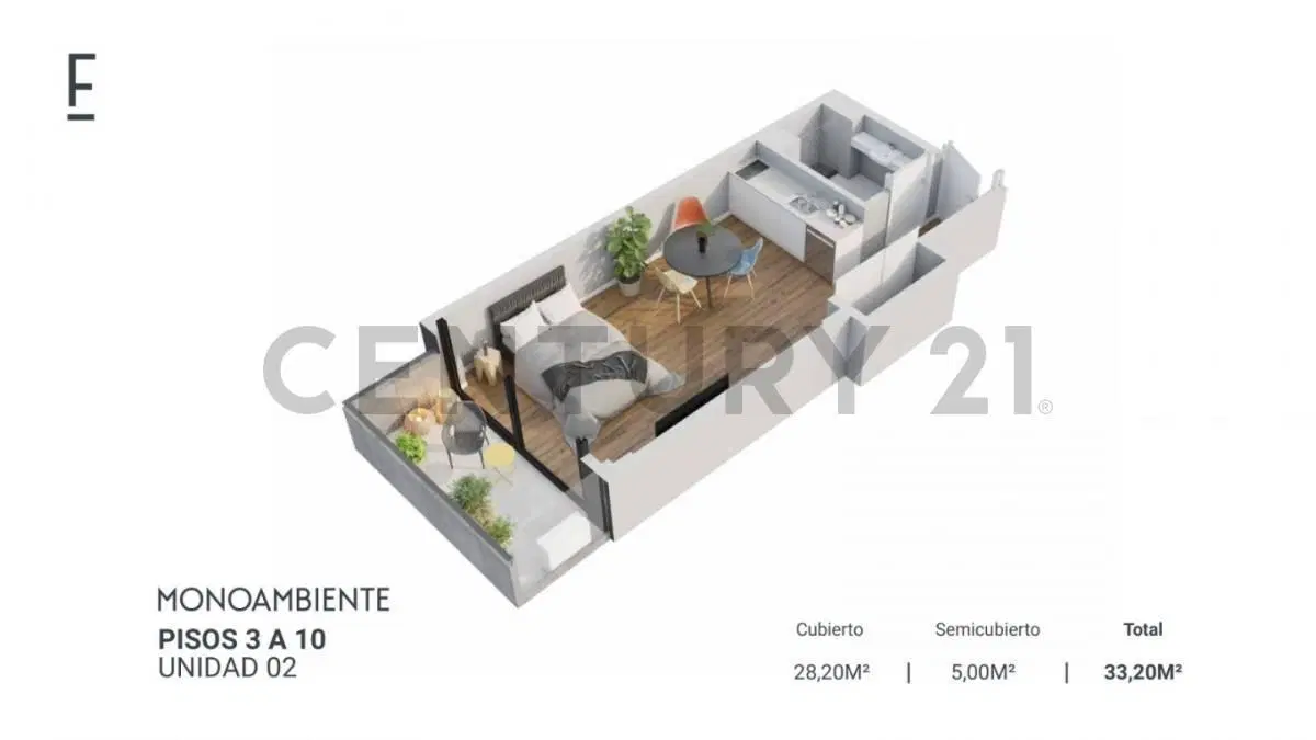 Venta Monoambiente en las Cañitas a Estrenar "Feel Belgrano" 4