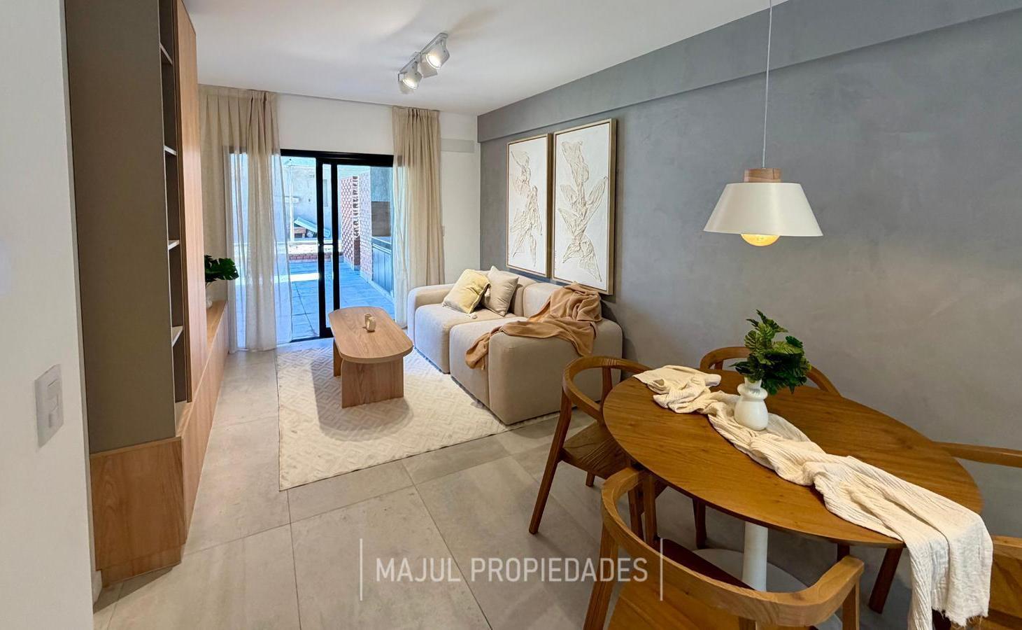 Departamentos a estrenar en barrio jardín, dos dormitorios con patio y amenities