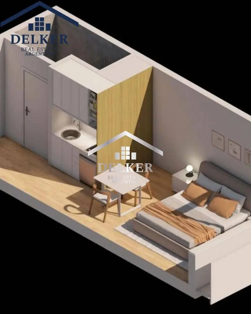 Departamento monoambiente. | Medrano al 1100 3